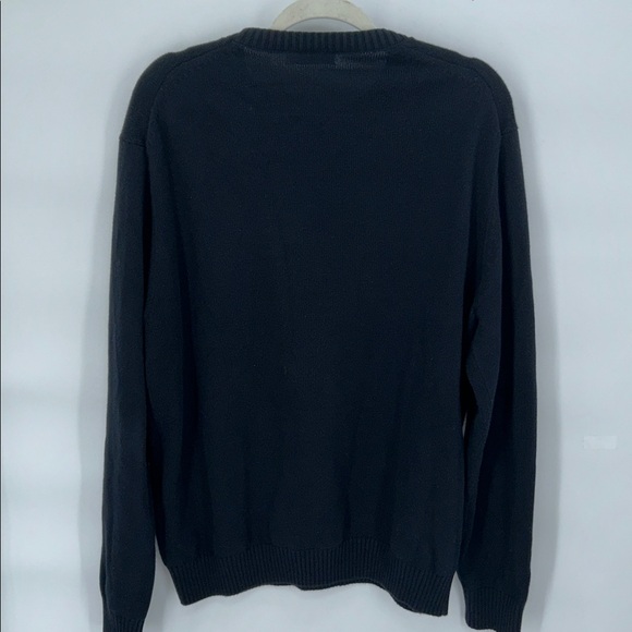 Suitsupply Men's Crewneck Long Sleeve Sweater 100% Cotton Black Size  XL - Picture 6 of 10